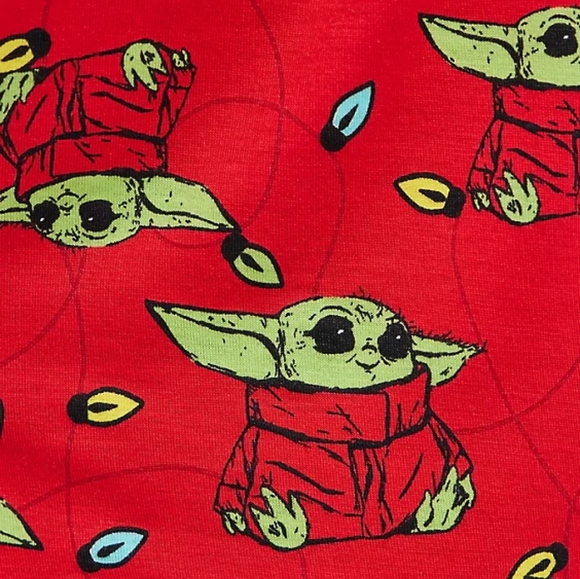Torrid Red Green Baby Yoda Holiday Christmas Sleep Super Soft Shorts 2X 18/20 - Picture 4 of 6